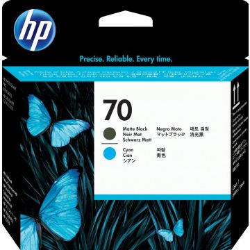 HP 70 - Cyaan, matzwart