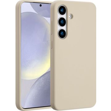 Accezz Liquid Silicone Backcover met MagSafe Samsung Galaxy S25 Plus - Stone