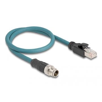 DELOCK M12 Adapterkabel X-kodiert - 8 Pin ST