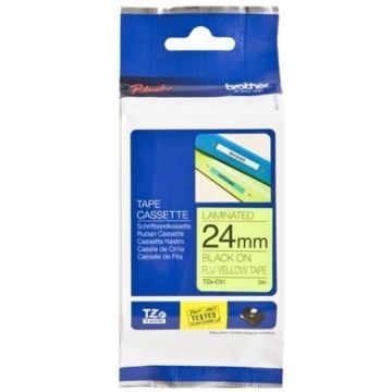 Brother TZe-C51 - Zwart op geel