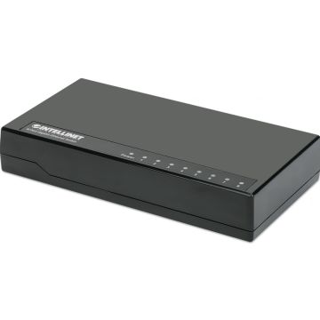 INTELLINET Desktop 8-Port Gigabit Ethernet Switch zwart