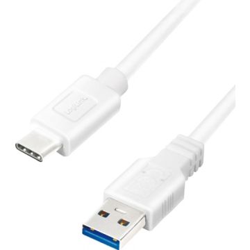 Cable Logilink USB-C 3.2 to USB 0,5m White