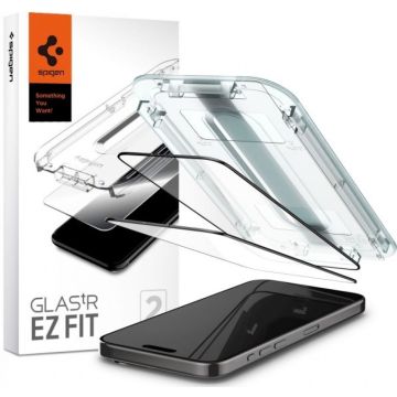 Spigen GLAS.tR EZ Fit - Schermbeschermer voor mobiele telefoon