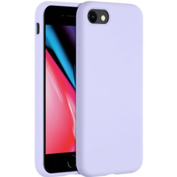 Accezz Liquid Silicone Backcover iPhone SE (2022 / 2020) / 8 / 7 - Paars