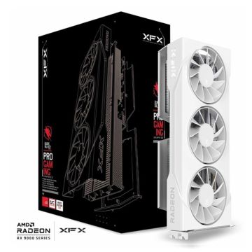 XFX Swift AMD Radeon RX 9060 XT OC White Triple Fan Gaming Edition - Videokaart