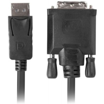 LANBERG DISPLAYPORT(M) V1.2->DVI-D(M)(24+1) 1.8M SCHWARZES D