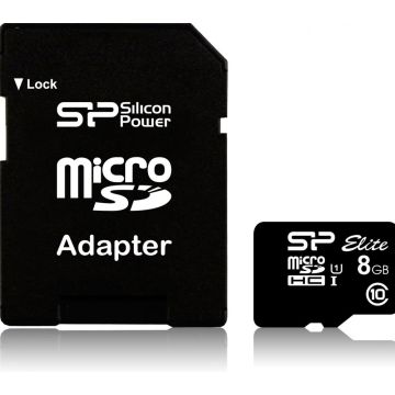 SILICON POWER Elite - Flashgeheugenkaart (Adapter voor microSDHC naar SD inbegrepen)