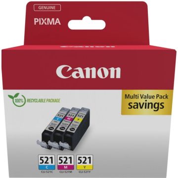 Canon CLI-521 CMY Multi pack - 3