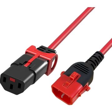 POWERCORD C13SL+-C14L RD 1.50M. 1 stk