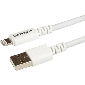 StarTech.com 3 m lange witte Apple 8-polige Lightning-connector-naar-USB-kabel voor iPhone / iPod / iPad - Lightning-kabel