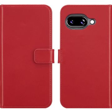 Selencia Echt Lederen Bookcase Google Pixel 9A - Rood
