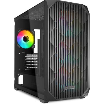 Sharkoon Behuizing MK3 RGB Micro-ATX 1xGlas zwart