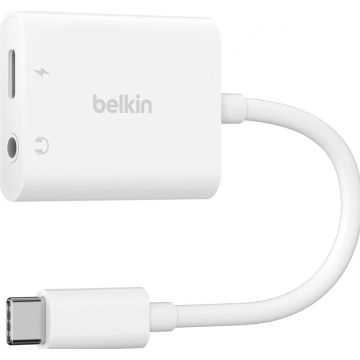 Belkin RockStar - USB-C naar koptelefoonstekkeroplaadadapter