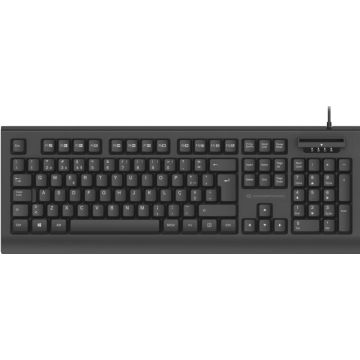 CONCEPTRONIC USB keyboard,Smart ID-kaartlezer spaans zwart
