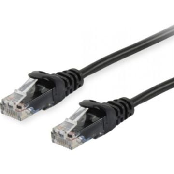 Equip Patchkabel Cat6 U/UTP 2xRJ45 0.15m zwart