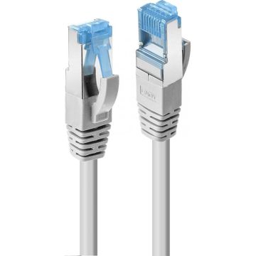 LINDY Patchkabel Cat.6A S/FTP TPE, grau 1m