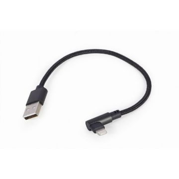 gembird Gewinkeltes 8-poliges USB-Kabel, 0,2 m, zwart