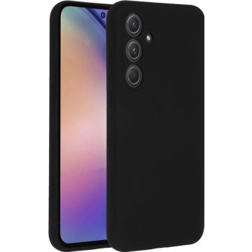 Accezz Liquid Silicone Backcover Samsung Galaxy A55 - Zwart