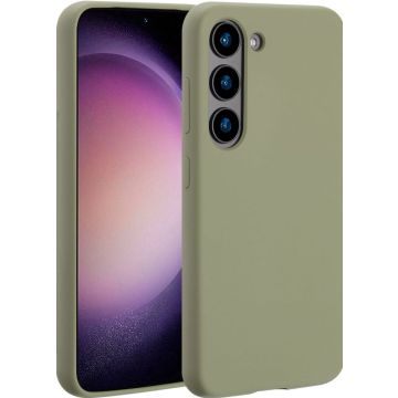 Accezz Liquid Silicone Backcover met MagSafe Samsung Galaxy S23 - Cooper Green