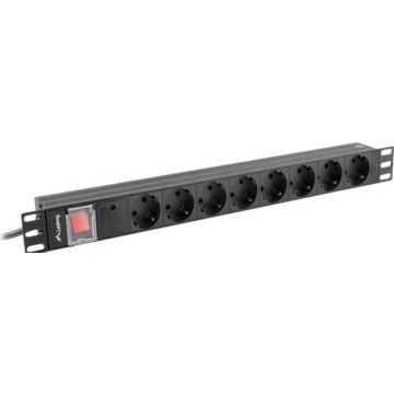 Lanberg PDU-08F-0200-BK - PDU stekkerdoos