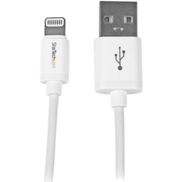 StarTech.com 1 m witte Apple 8-polige Lightning-connector-naar-USB-kabel voor iPhone / iPod / iPad - Lightning-kabel