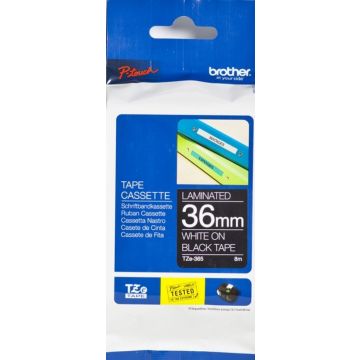 Brother TZe-365 - Wit op zwart