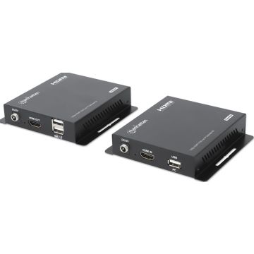 MANHATTAN 1080p HDMI KVM over IP Extender Set 1 tot zu 120m