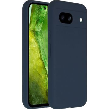 Accezz Liquid Silicone Backcover Google Pixel 8a - Donkerblauw