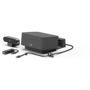 Logitech Logi Dock Focus Room Kit - Videoconferentiekit (Logitech Logi Dock, Logitech BRIO Ultra HD Pro Webcam)