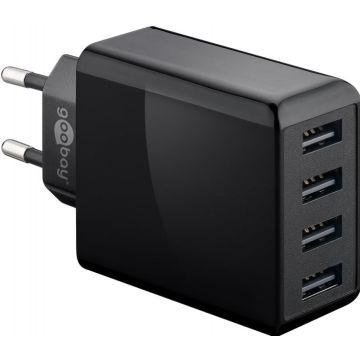 Goobay USB 4Port 30W/6,0A bk