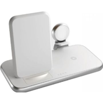 Zens Aluminium Series 4 in 1 - Draadloze oplaadstandaard + netadapter