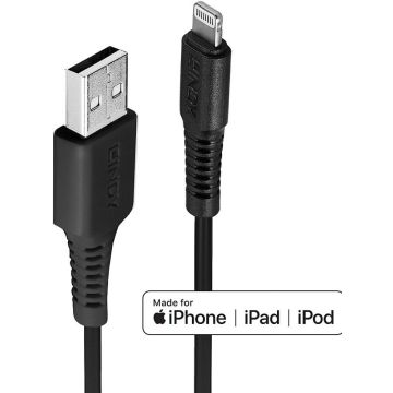 Lindy USB an Lightning Kabel zwart 2m