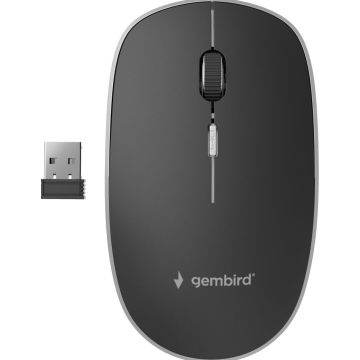 GEMBIRD muis OPT WIRELESS 4 toetsen inkl. nano USB zwart