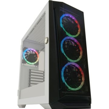 LC-Power Gaming 805BW – Behuizing – ATX , micro ATX , Mini-ITX , EATX – RGB – Tempered Glass – Wit/Zwart