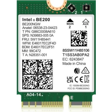 Intel Wi-Fi 7 BE200 no vPro - Netwerkadapter