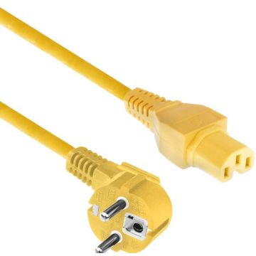 POWERCORD CEE 7/7-C15 YL 1.50M. 1 stk