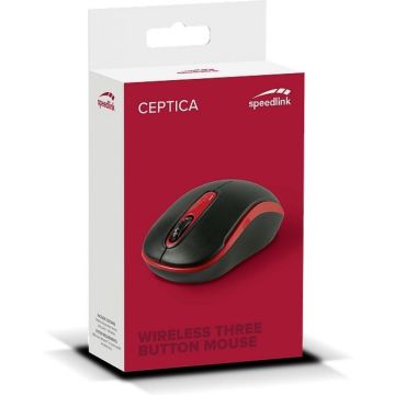 Speedlink Maus CEPTICA, kabellos, schwarz-rot retail