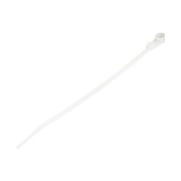 StarTech.com 15cm(6") Cable Ties with Mounting Hole, 3mm(18") wide, 40mm(1-12") Bundle Dia. 18kg(40lb) Tensile Strength, Nylon 66 Self Locking Ties with Screw Hole, UL Listed, 100 Pack - UL94 V-2 Rated