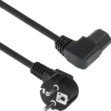PWRCORD CEE7/7-C15 L ANG 1.00M. 1 stk