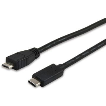 Equip USB 2.0 Kabel MicroB->C M/M 1,0m Typee C Polybeutel