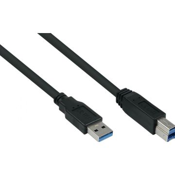 kabelmeister USB3.0 Kabel A-A UL zwart 0,5m