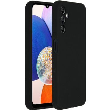 Accezz Liquid Silicone Backcover Samsung Galaxy A14 (5G) - Zwart