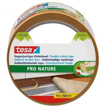 tesa Doppelseitiges Klebeband Pro Nature 10m 50mm
