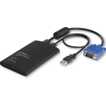 StarTech.com KVM console naar laptop USB 2.0 draagbare Crash cart adapter met bestandsoverdracht & video-opname - KVM-schakelaar