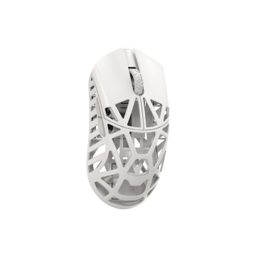 WLMouse Beast X Pro Side Slits Milky White - Muis