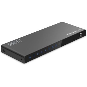 DIGITUS HDMI Switch, 5x1 4K/60Hz HDCP 2.3
