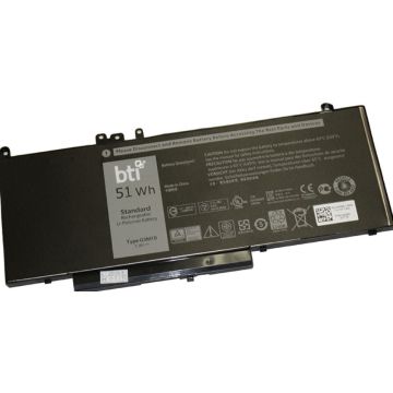 BTI - Batterij voor laptopcomputer (gelijk aan: Dell G5M10, Dell 0G5M10)