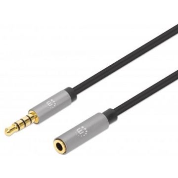 MANHATTAN Audio-Verlängerungskabel Aux / 3,5 mm connector 1m