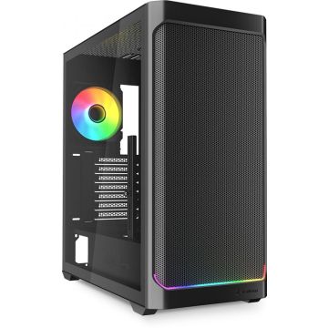 Sharkoon Behuizing AK4W RGB ATX 1xGlas zwart