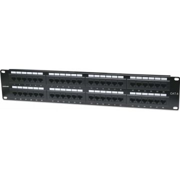 Intellinet Patchpanel 2HE 48-Port Cat6 UTP zw